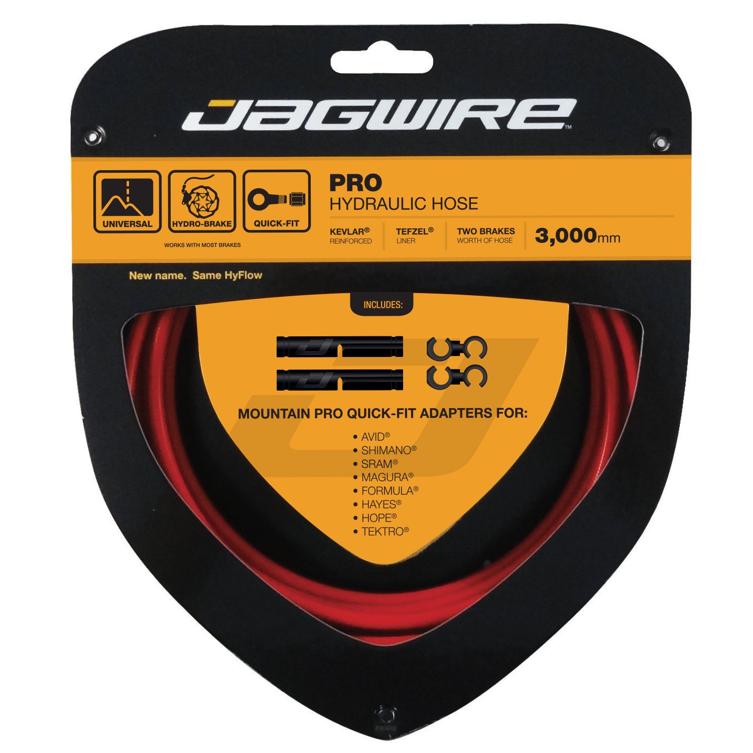 Kit durite hydraulique Pro rouge tressée en fibre Kevlar