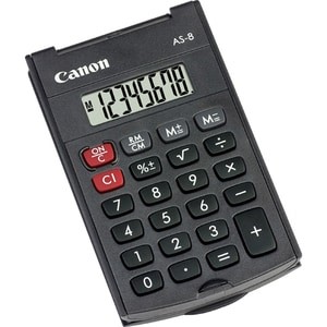 Canon As-8 Simple Calculator Lightweight Durable Large Lcd Auto Power Off 8 Digi
