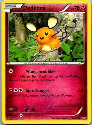 Pokemon Dedenne 70/119 Phantomkräfte Deutsch