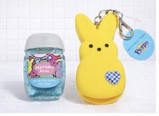 Bath Body Works PEEPS Yellow Bunny Pocketbac Holder Sanitizer New SOLD OUT