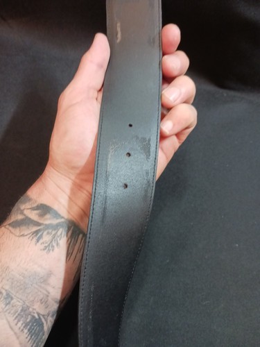 Salvatore Ferragamo Cinturón Mujer 3 Anillos Cuero Con Hebilla Dorada Cuero NEGRO - Imagen 8 de 17