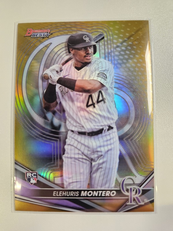 Elehuris Montero Rockies 2022 Bowmans Best Gold #/50! 💯🔥