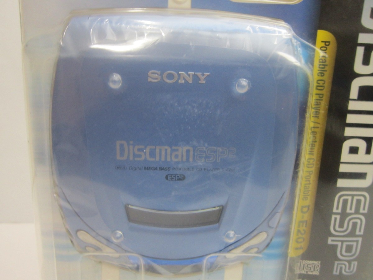 New Sealed SONY Discman Walkman ESP2 Blue D-201 CD PLAYER | eBay