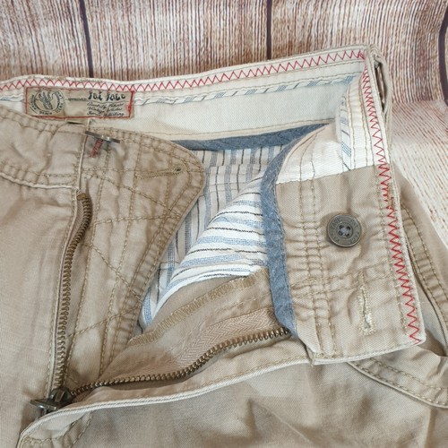 Fat Face Cargo Shorts Mens Beige Nat-Stone Pockets Thick Cotton W28" L11" - Picture 8 of 23