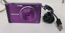 Samsung ST88 16.1MP 5x Zoom Digital Compact Camera Purple W/ Charger Lead