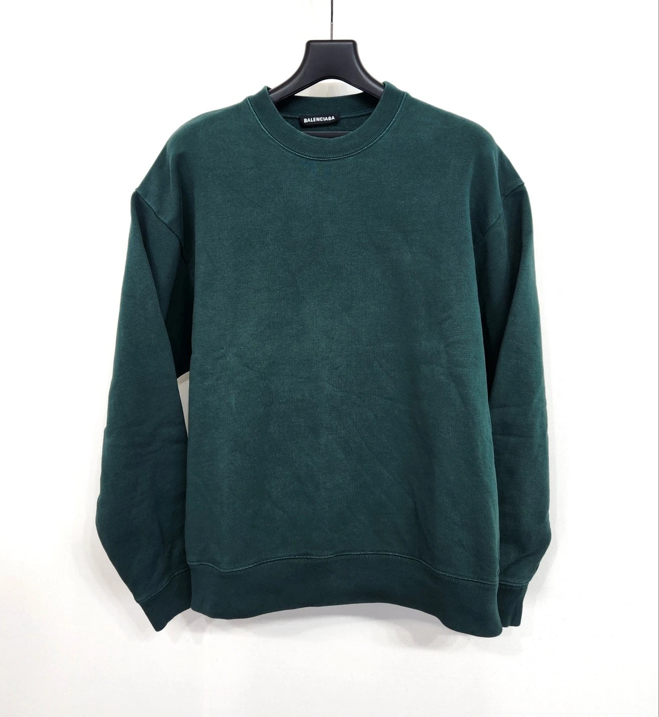 Felpa Balenciaga verde con logo posteriore A01234 123756311