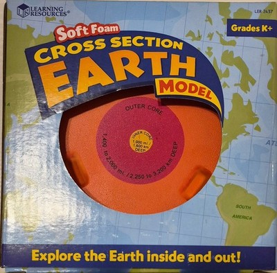 Learning Resources Soft Foam Cross Section Earth Model Science Educational Toy