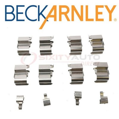 Beck Arnley Front Disc Brake Hardware Kit for 2002 Honda Passport - Pad ym