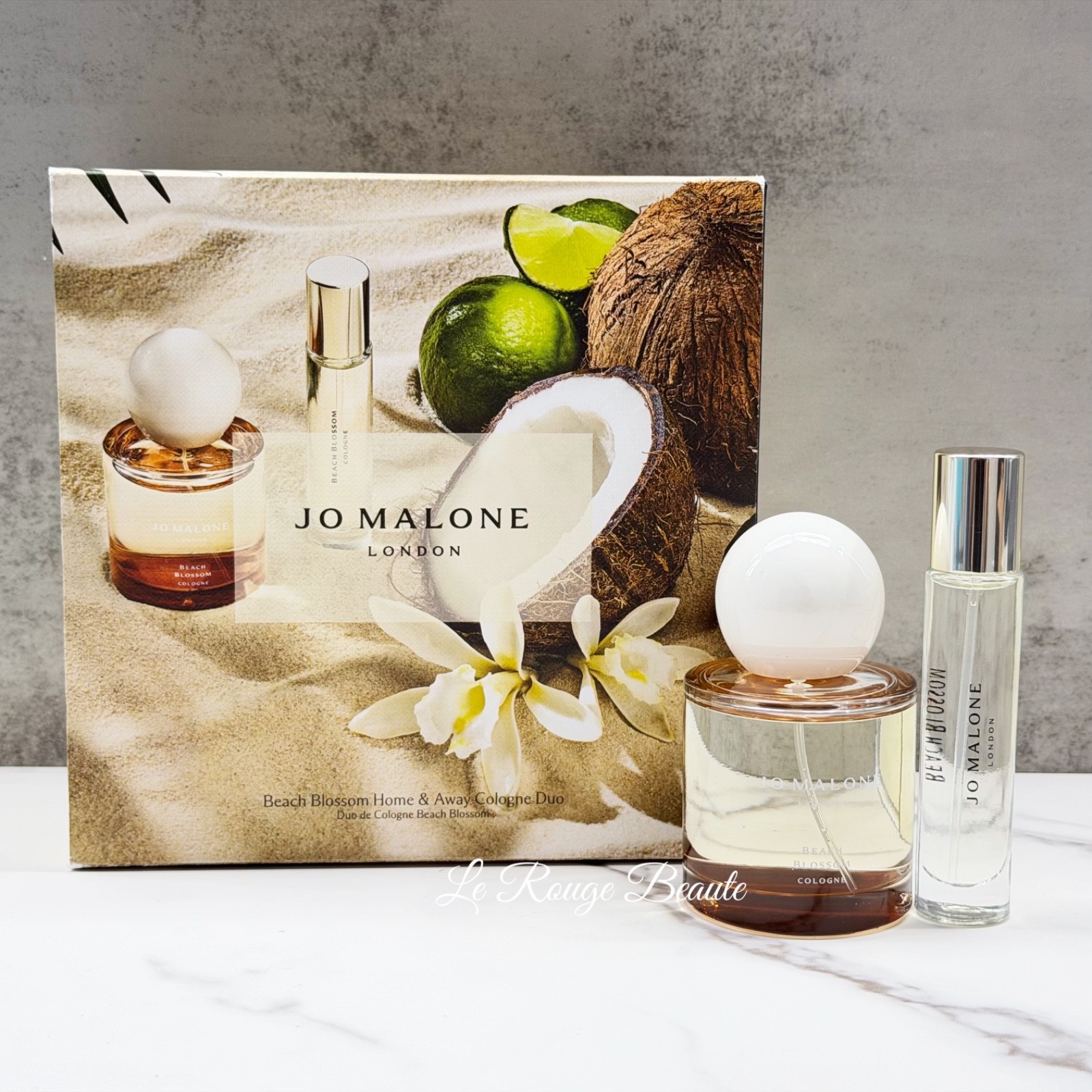 Jo Malone Beach Blossom Cologne Duo GIft Set - 1.7oz 50ml + 10ml | eBay