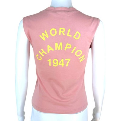 Christian Dior S/S 2002 Pink & Yellow J'Adore Dior Tank | eBay