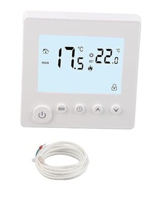 Smart Thermostat, LCD Display Digital Thermostat with 16A AC Control, 