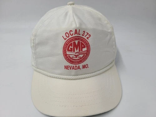 Vintage Local 372 GMP Glass Molders Pottery Allied Workers Union Rope Hat Cap