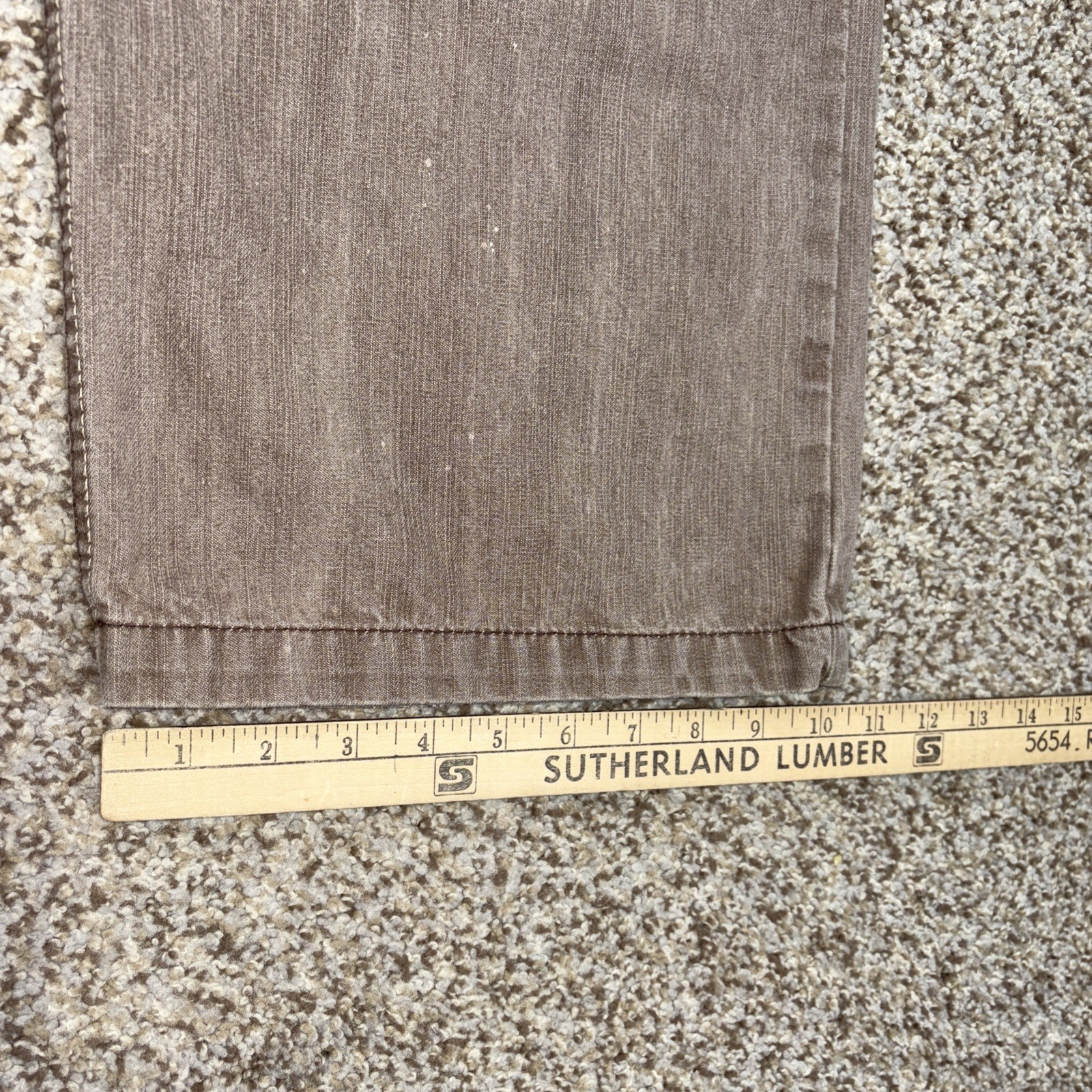 Vintage Mecca Jeans Mens 40/32 Loose Straight Brown Skater Y2K Fits 38 X 31 - View 14