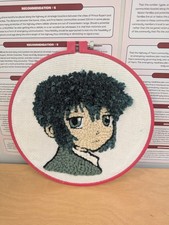 Punch Needle Embroidery Piece, Kino's Journey Inspired