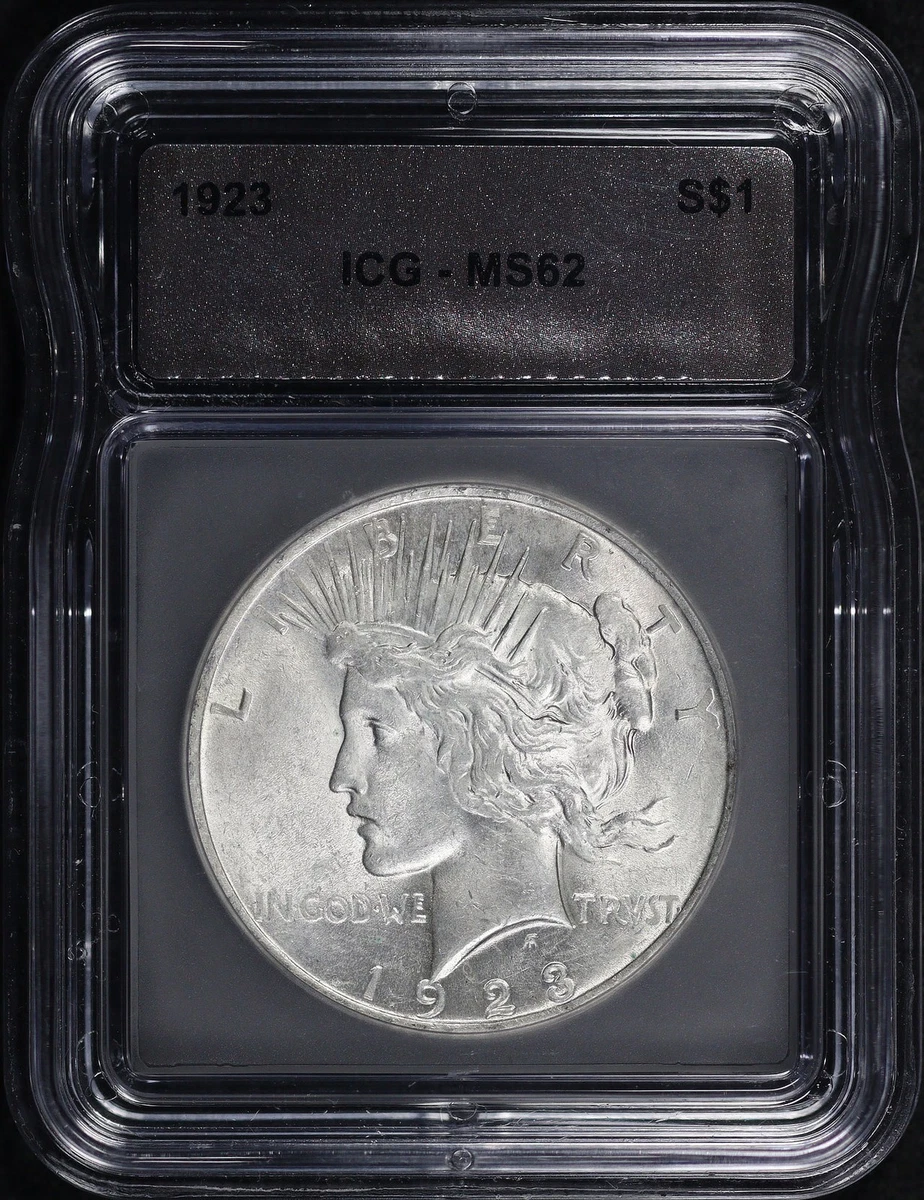 25+ Grade MS 62 Peace US Dollars (1921-1935), 1923 for sale