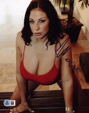 Hot Sexy Gianna Michaels Signed 8x10 Photo Adult Star Autograph Beckett