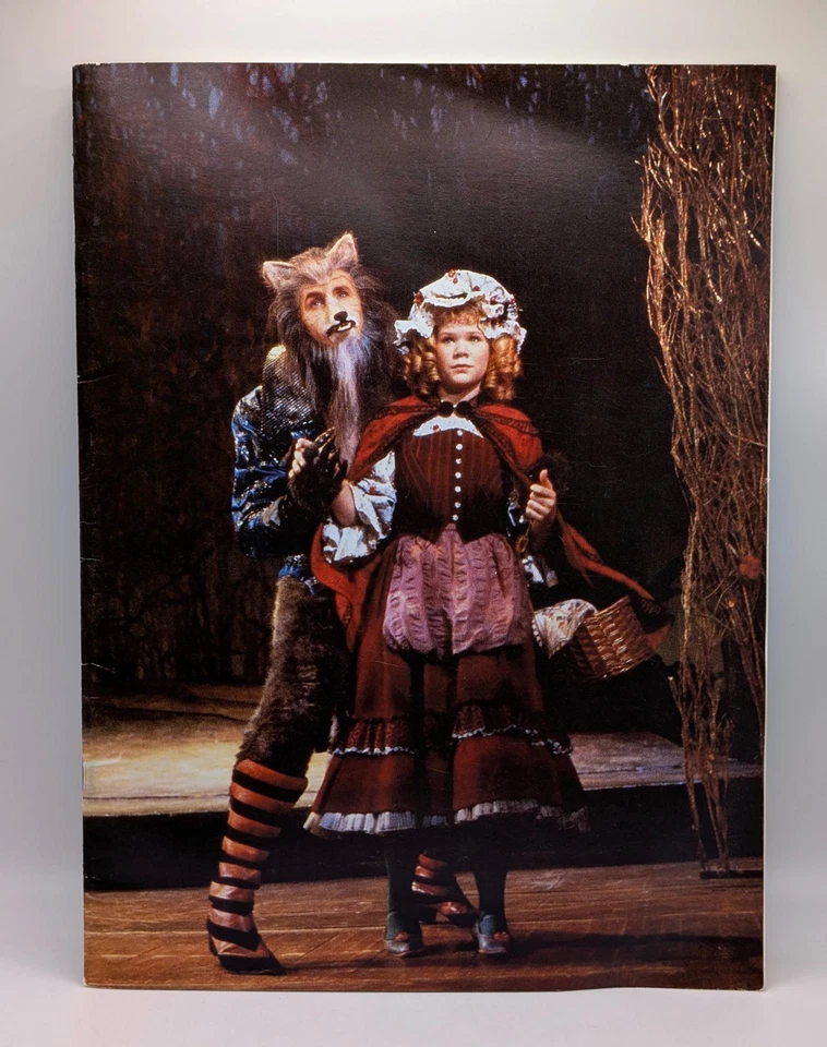 Libro grande del programa Into The Woods Broadway Play Stephen Sondheim producción 1987 Foto 2 de 4