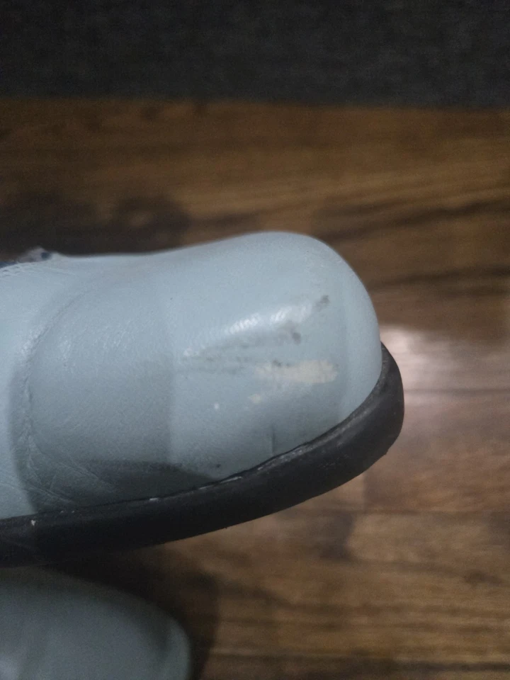 John Fluevog Margie Blue Pebble with Heels Size 9 1/2 - Image 3 of 4