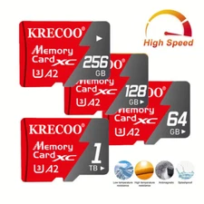 128GB 256GB 1TB Micro SD Card Memory Card TF Card with Free Adapter High Speed