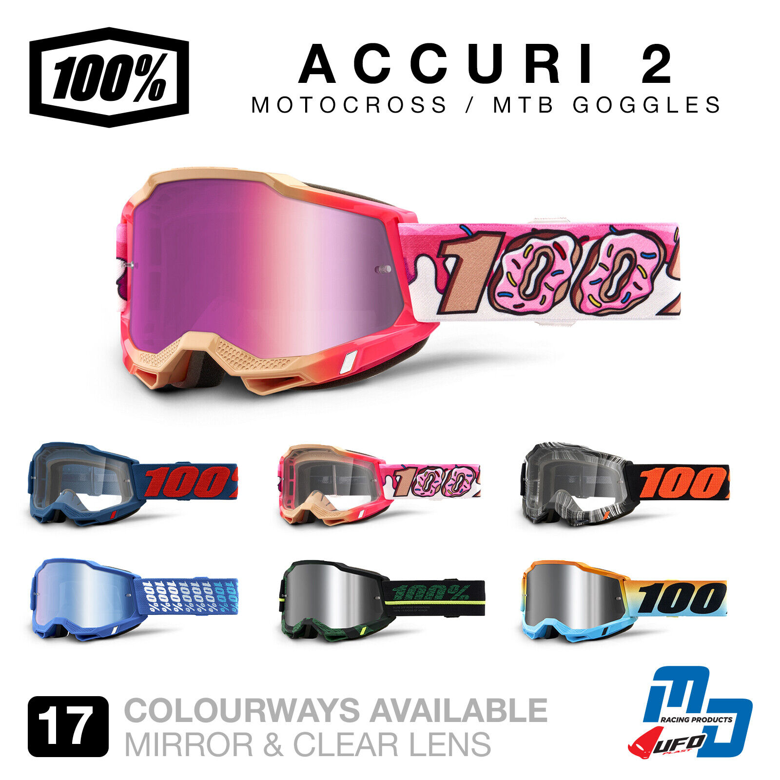 Lunette cross 100% Accuri 2 VAULTER 2024