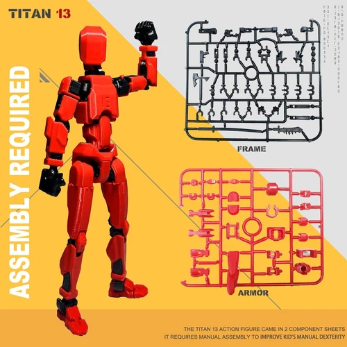 T13 Action Figure,Titan 13 Action Figure Toy Robot,3D Printed Jointed Movable - Picture 71 of 104