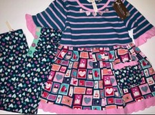 NWT Matilda Jane Snail Mail Tunic  True Love Heart Leggings Size 4 valentine