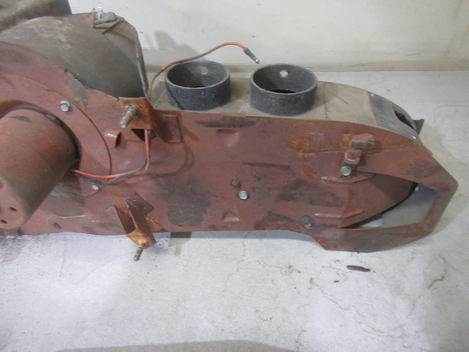 1964 Ford Galaxie 500 interior firewall heater core housing duct assembly fan - Image 4 of 4