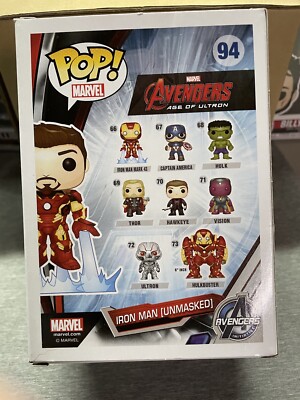 Iron-Man Unmasked #94 Funko Pop! | eBay