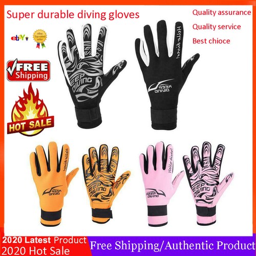 Swiming Diving Surfing Snorkeling Kayaking Gloves 2MM Neoprene Waterproof Gloves - Picture 1 of 21