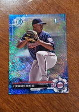 2017 Bowman Chrome Mini Prospects Blue Shimmer Refractor #BCP134 Fernando Romero