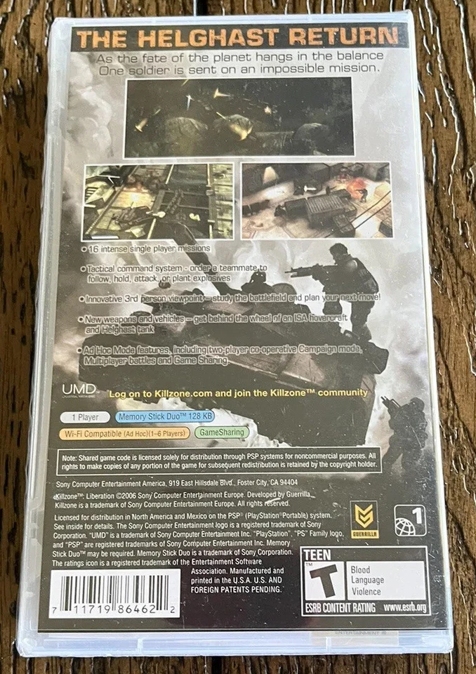 Killzone: Liberation (Sony PlayStation Portable PSP) BRAND NEW SEALED - Image 2 of 4
