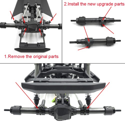 FLYXM Aluminum Rear Link Mount Shock Mount For RC 1/10 Axial SCX10 Pro AXI03028 - Bild 7 von 9