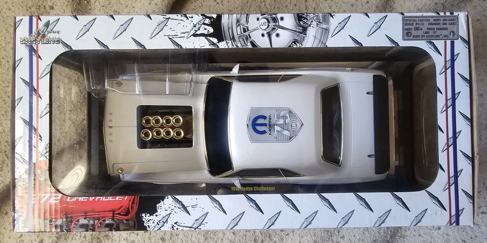 M2 1:18 SCALE 1970 DODGE CHALLENGER GROUND POUNDERS 75th ANNIVERSARY CHASE PROTO - Image 2 of 4