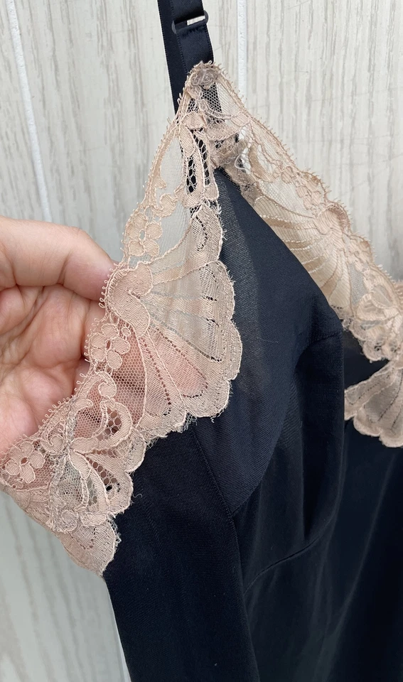 Vestido sin Mangas Vintage Emilio Pucci Negro Tostado Encaje Precioso Detalle 36 Corto Talla Med Foto 4 de 4