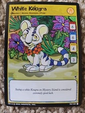 Neopets White Kougra Tcg