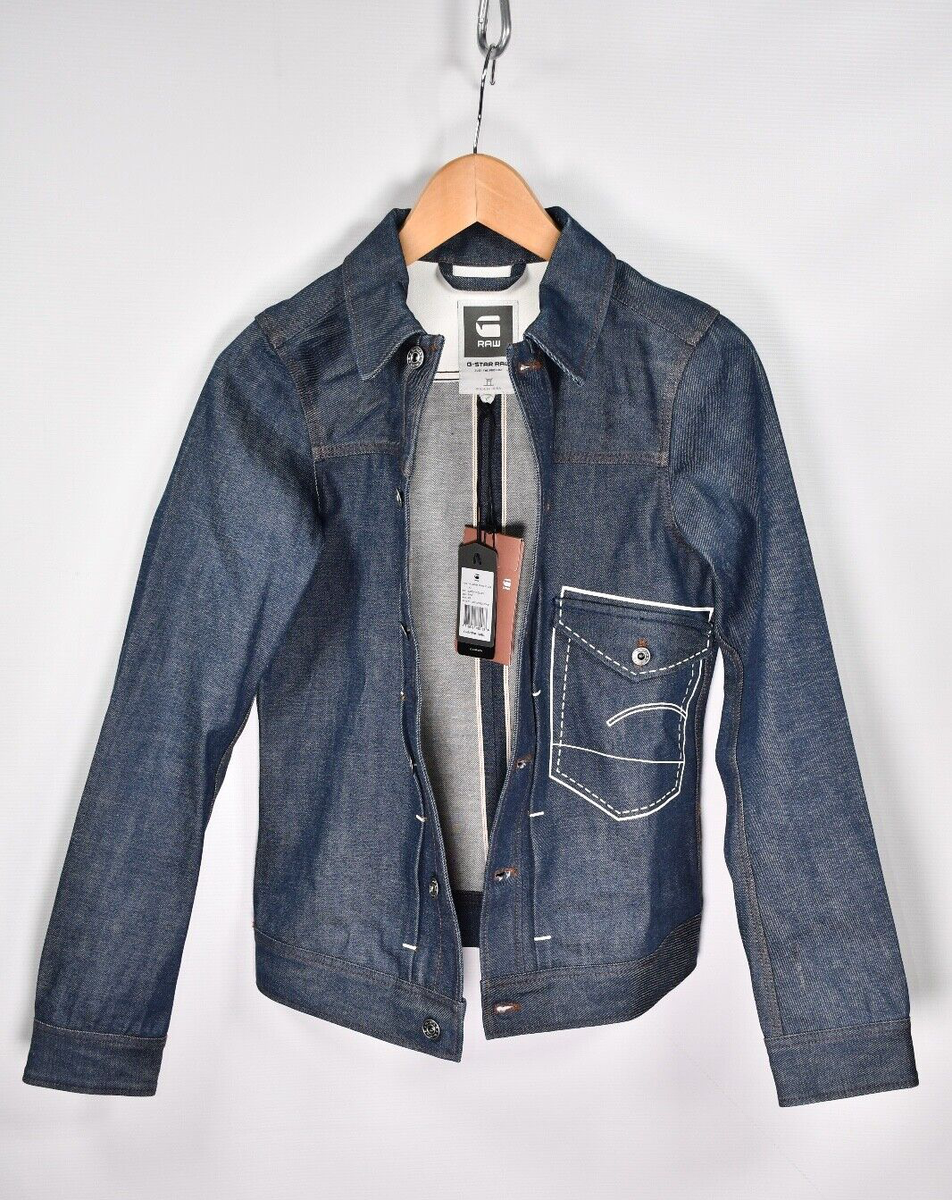 G-STAR RAW JACKET SELVAGE DENIM US LUMBER CHAIN 3D RED G-STAR RAW JACKET SELVAGE DENIM US LUMBER CHAIN 3D RED