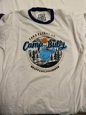 Buff Chick Supplements Camp Buffy Medium Shirt Powerlifting Bodybuilding Fitness
