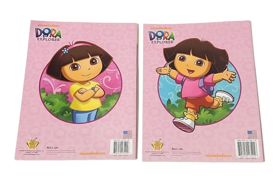 2 Dora The Explorer Jumbo Coloring & Activity Book 2010 Nickelodeon