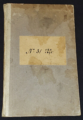 1895 - INSKRIFNINGSBOK - STOCKHOLM, SWEEDEN - ENROLLMENT BOOK FOR CONSCRIPT