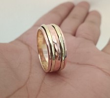 Solid 100 Pure Copper Spinner Band Ring Handmade Boho Thumb Ring All Size SR636