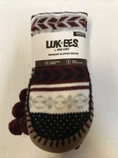 MUK LUK LUK EES WOMEN'S SLIPPER SOX Multi Color SIZE S/M 5-7  7-FD-19 
