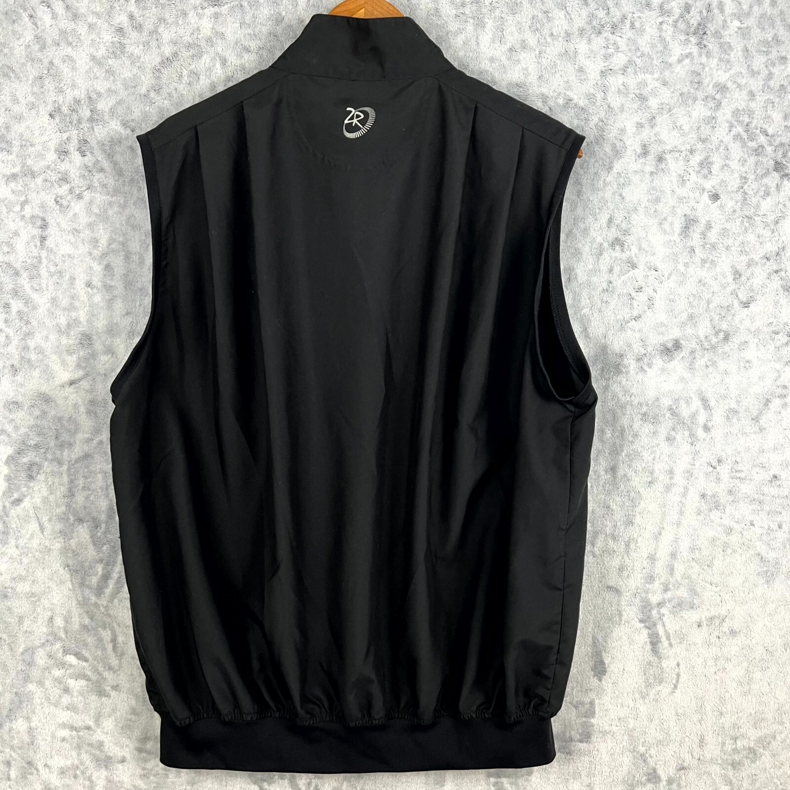 Zero Restriction Golf Vest Men's Medium 1/4 Zip Pullover Black Wind Sleeveless eBay