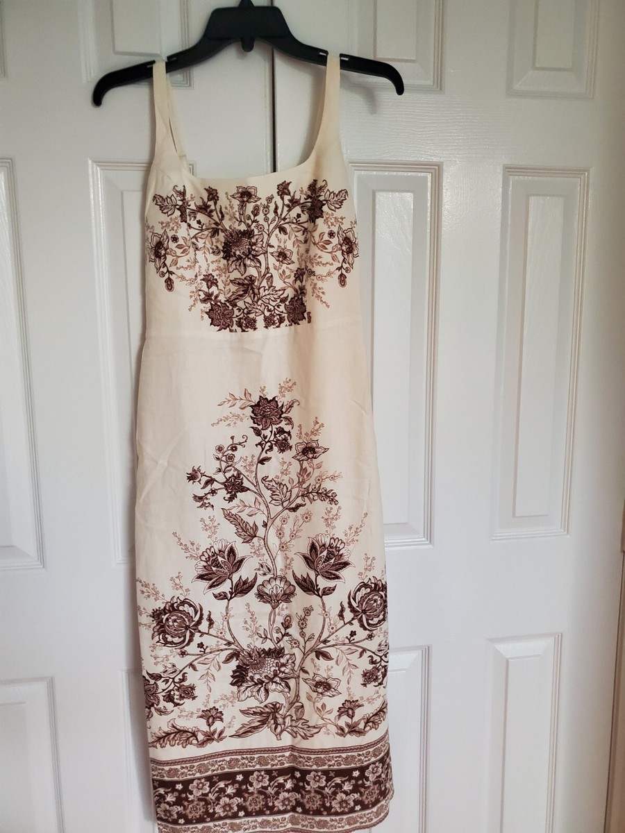 NWT Christian Lacroix Linen Blend Shift Dress M