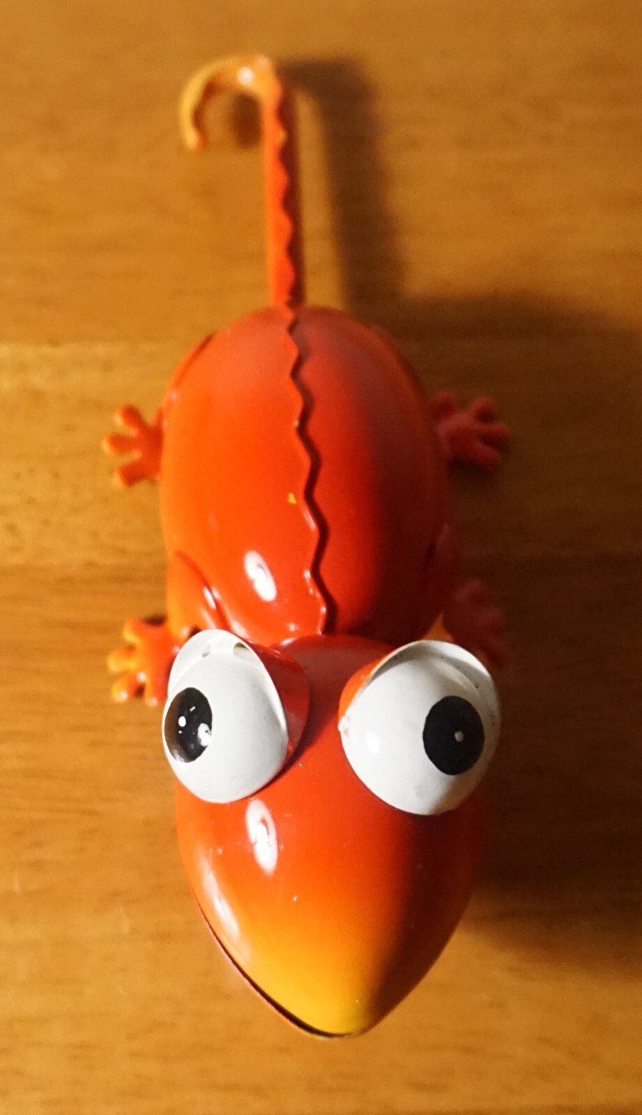 Red Chameleon Lizard Metal Garden Statue Cantina Bar Southwest Home Decor NEW