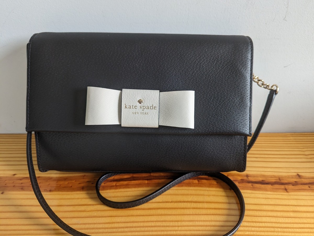 Kate Spade Robinson Street Zanni Crossbody Handbag Black/cream for