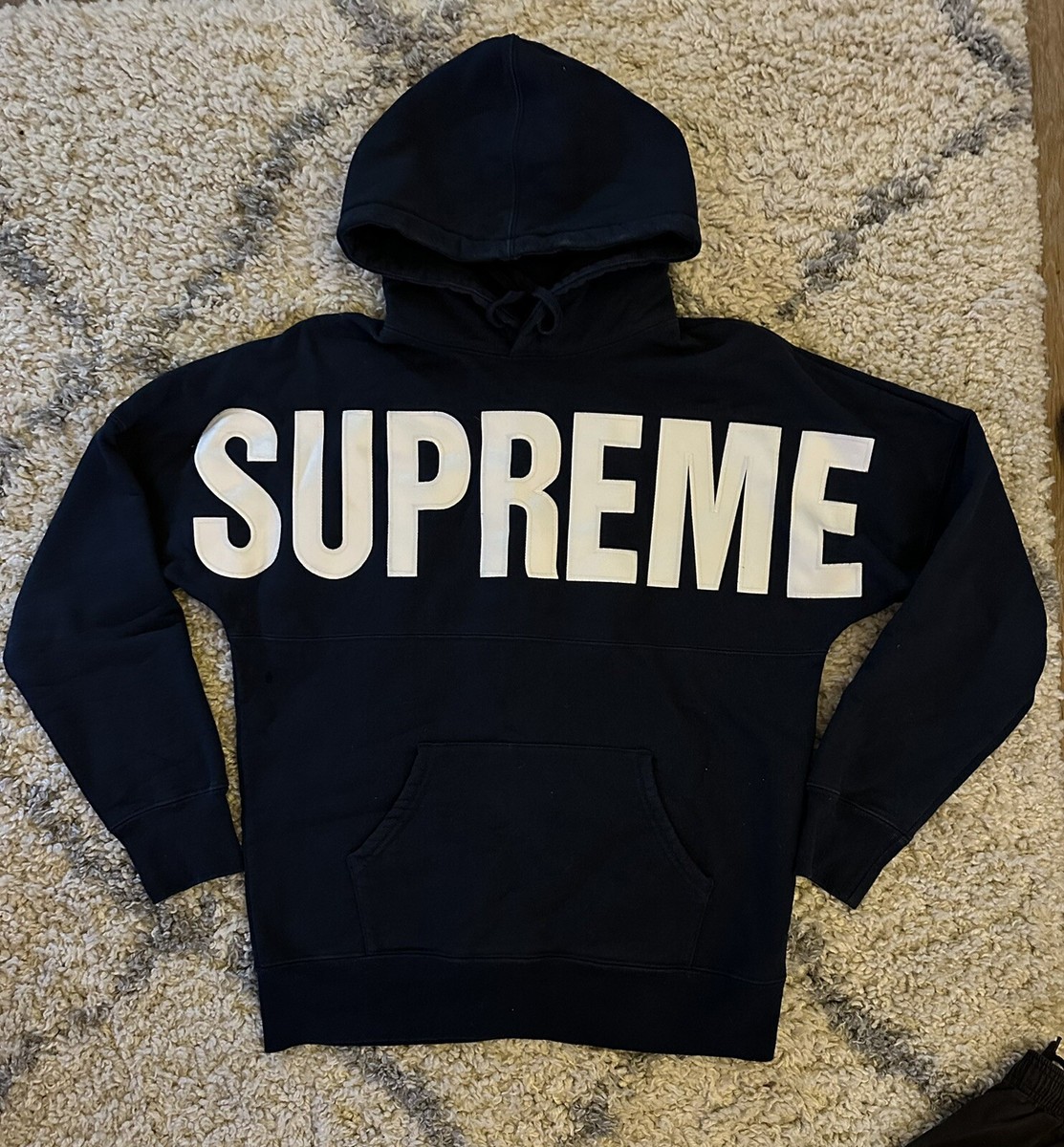 Supreme A/W14 banner hoodie, M | eBay UK