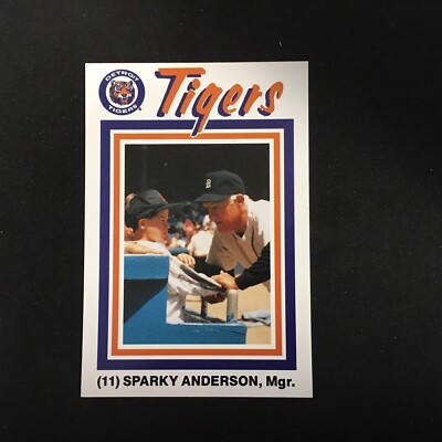 1988 Topps Kroger Pepsi #11 Sparky Anderson Baseball Card Tigers