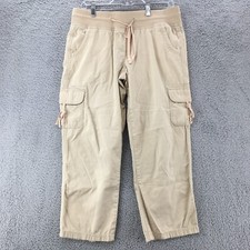 Tommy Hilfiger Cargo Pants Womens 33 in. actual 6 Beige Mid Rise Drawstring