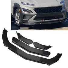 Front Bumper Lip Splitter Spoiler Body Kit Carbon Fiber For Hyundai Kona G