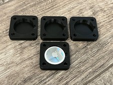 4 Pack - Square Mount Adapter Holder Case Enclosure Compatible with Apple Airtag